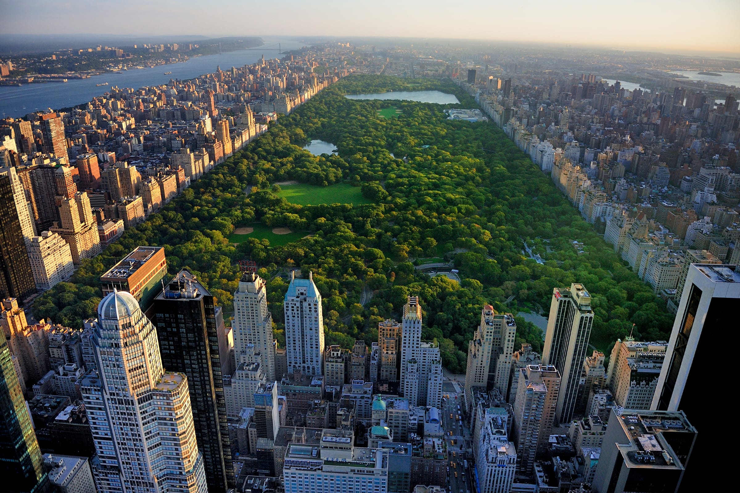 aerial view of Central Park