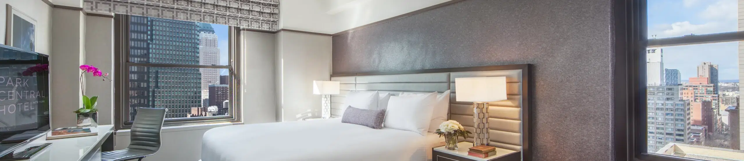 Classic King room with Midtown Manhattan views at Park Central Hotel