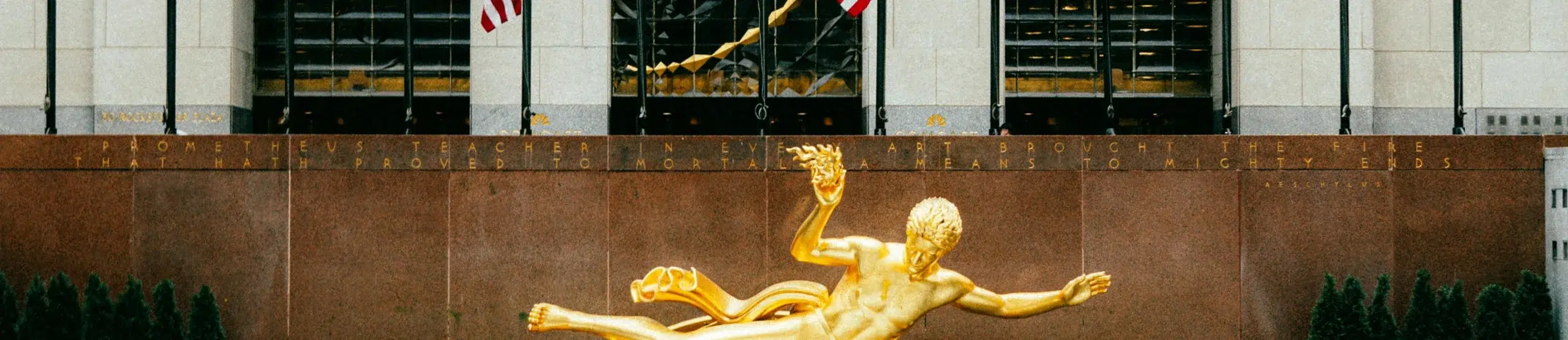 Prometheus statue at Rockefeller Center in Midtown Manhattan